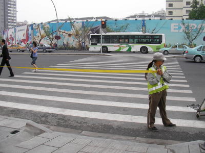 上海　横断歩道